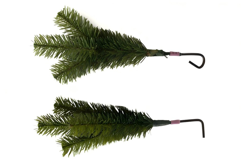Hook forming and branch binding all-in-one machine for artificial Christmas tree production