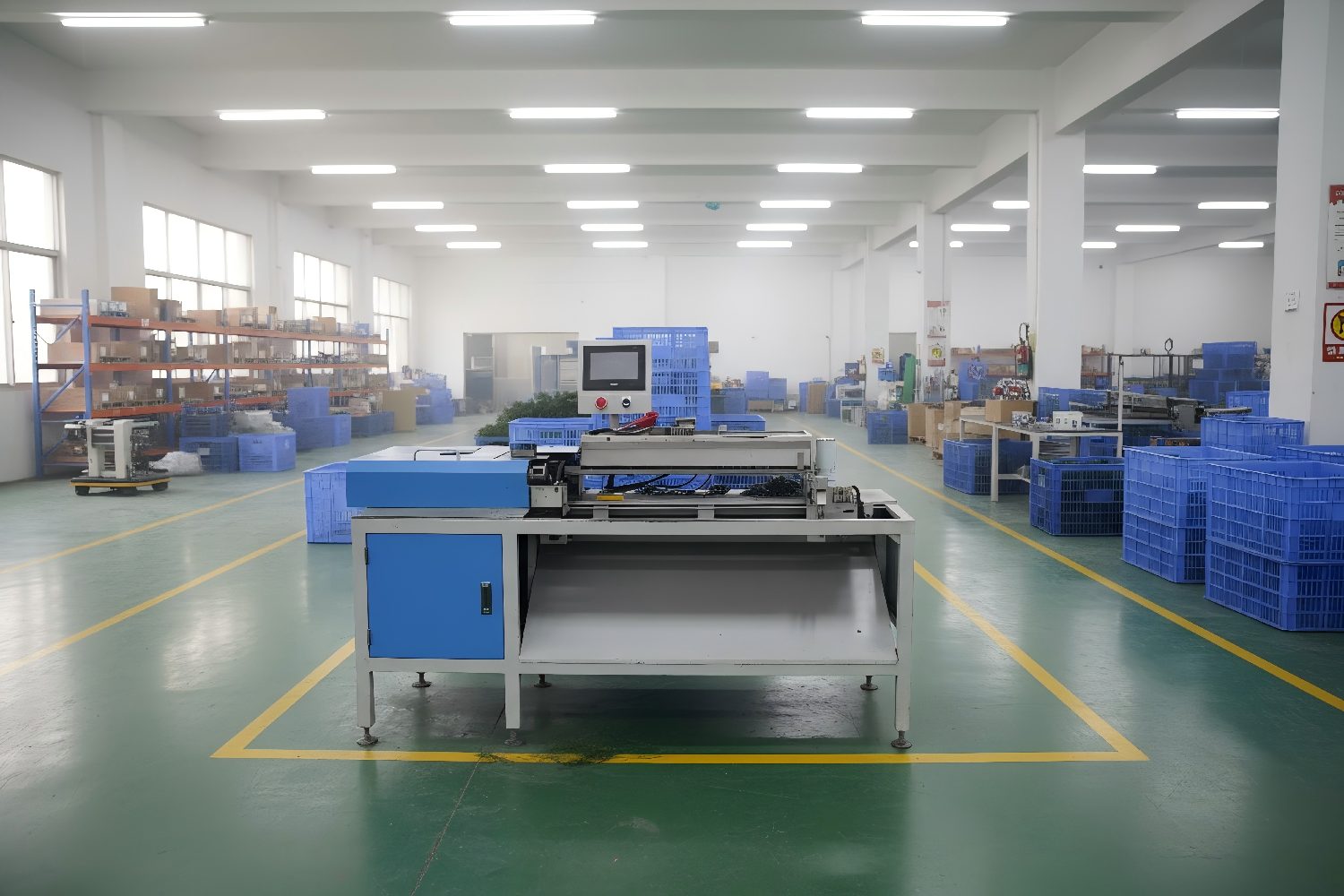 Industrial Christmas tree manufacturing equipment ready for international shipping