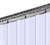 Hook-on PVC strip curtain rail profile