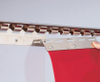 PVC strip curtain rail with clamping plate and PVC strip