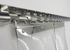 PVC strip curtain rail hook-on mounting track