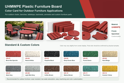 UHMWPE Plastic Furniture Board for Outdoor Furniture