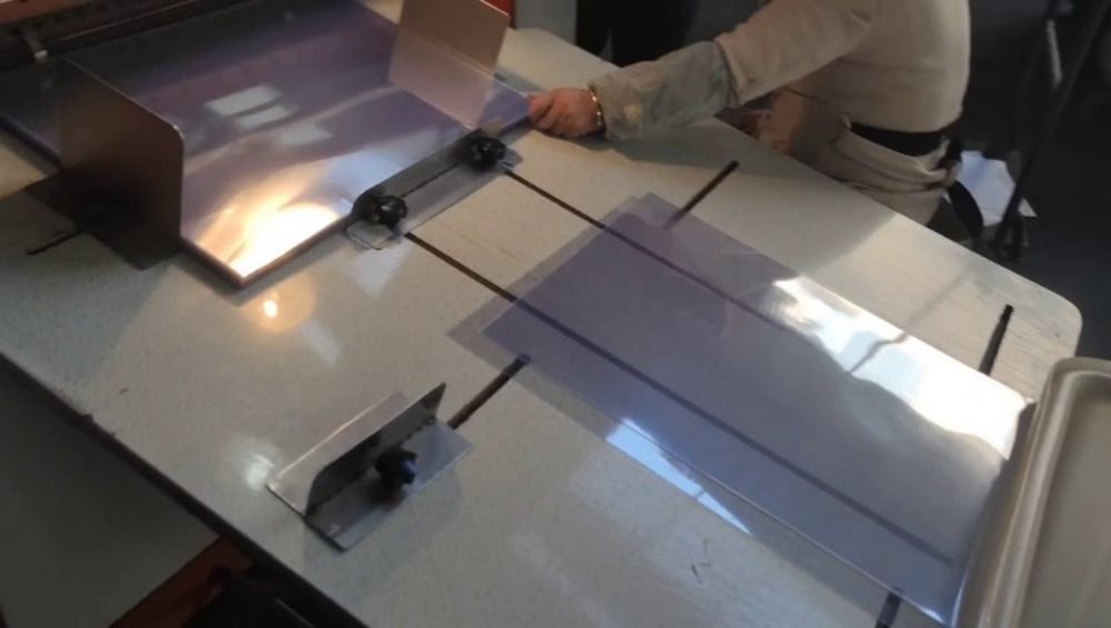 cutting PVC binding covers to size