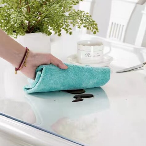 easy-to-clean PVC table cover